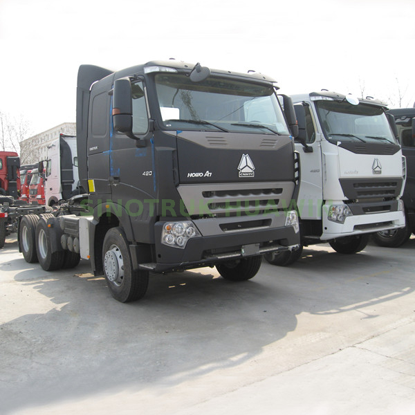 Tête de tracteur SINOTRUK A7 6X4 420hp CNG