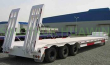 Semi-remorque de camion surbaissée extensible hydraulique SINOTRUK